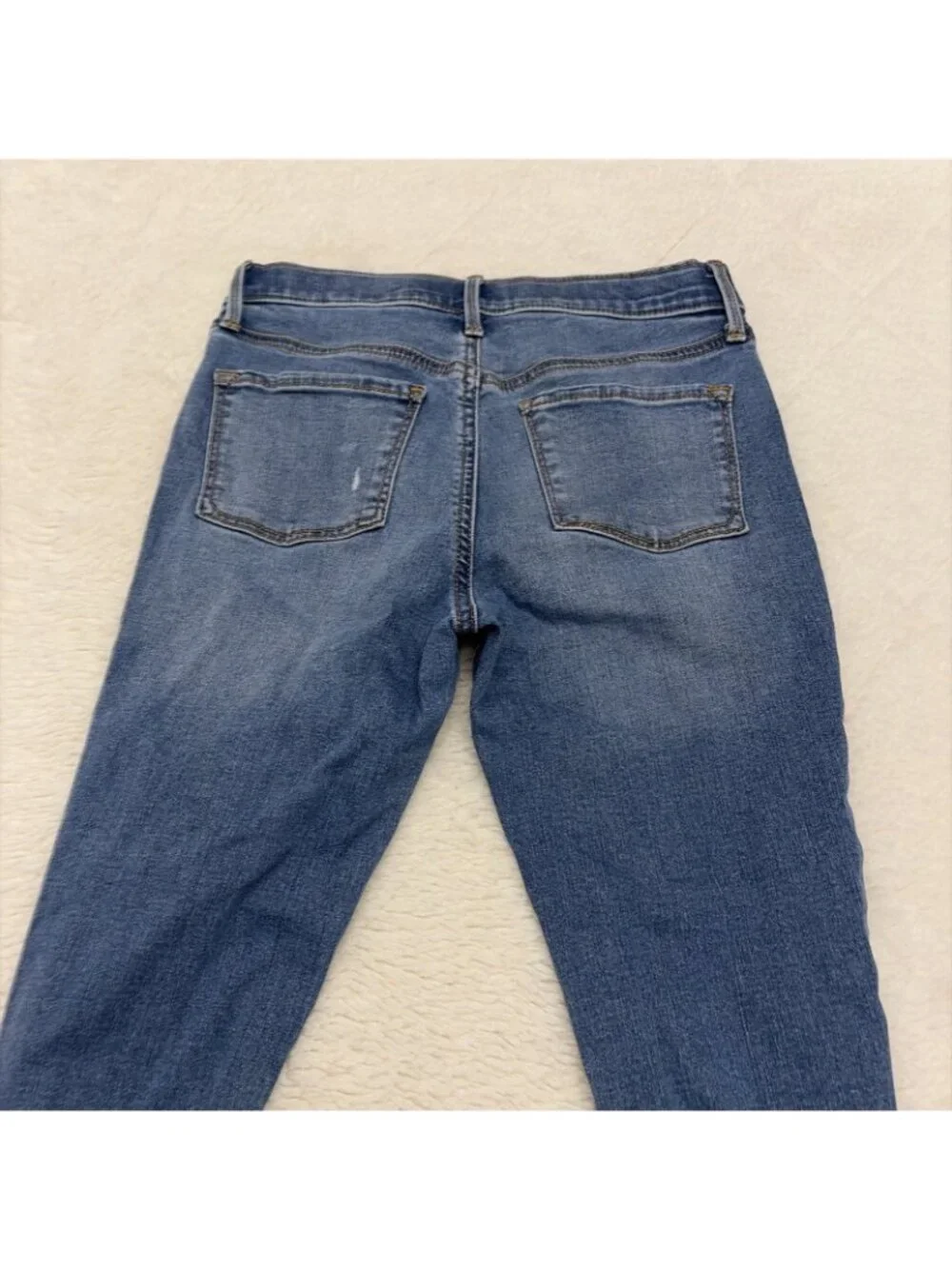 Old Navy Girls Rockstar Super Skinny Jeggings 12 Built In Tough Button Close